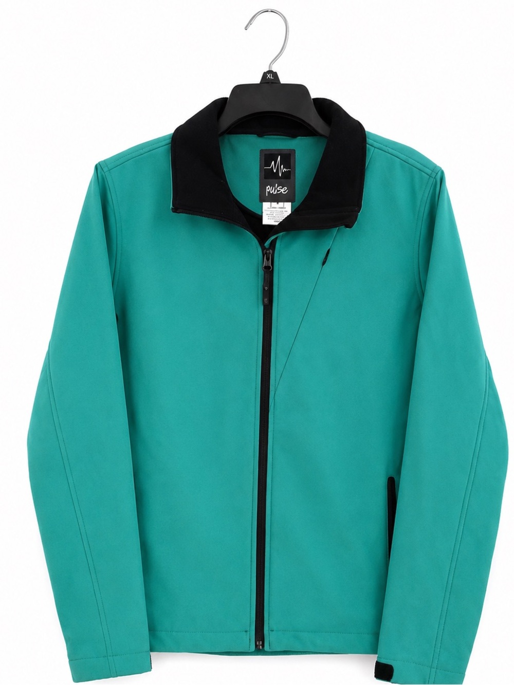 Pulse Softshell Jacket Women’s Medium Teal Black Full Zip Outdoor Coat